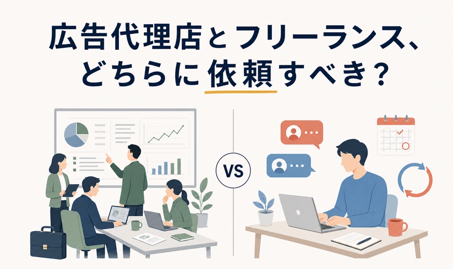 広告代理店とフリーランス、どちらに依頼すべき？