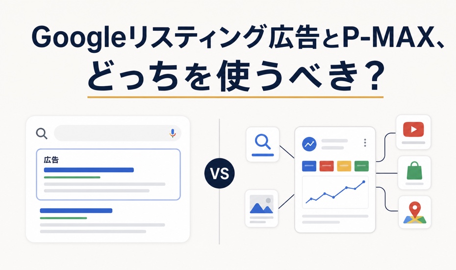 Googleリスティング広告とP-MAX、どっちを使うべき？